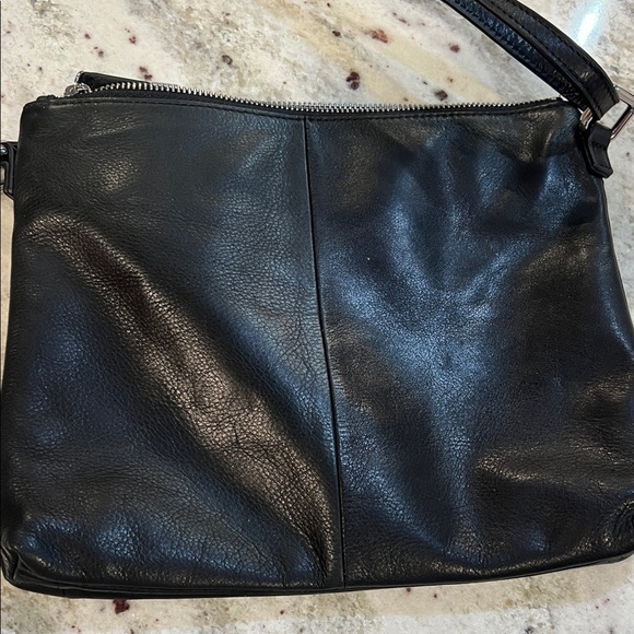 Margot Soft Black Leather Shoulder Bag - Picture 7 of 8